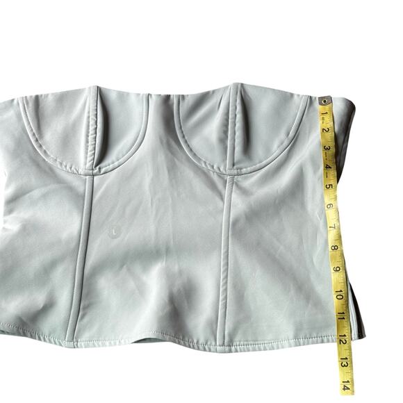 NWT PacSun LA Hearts Corset Bustier Top Pale Blue, Size Large (strapless style) - Picture 6 of 8